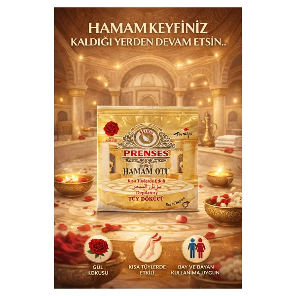 PRENSES Gül Kokulu Tüy Dökücü Toz - Hamam Otu 150gr 1 Adet