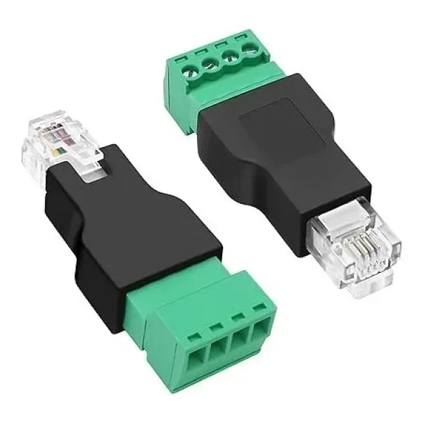 RJ11 6P4C Erkek - 4 Pin Vidalı Terminal Dönüştürücü Adaptör