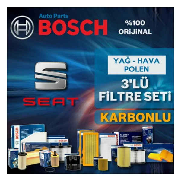 Seat Leon 1.4 Tsi Bosch Filtre Bakım Seti 2007-2012 Cax