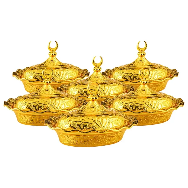 Sena 6 Adet Oval Metal Lokumluk (042-6)