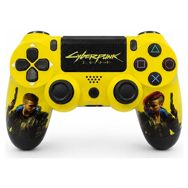 Sony Yeni Nesil Ps4 Kol V2 Cyberpunk 2077 Gamepad Dualshock 4 V2 - Siyah - Mavi