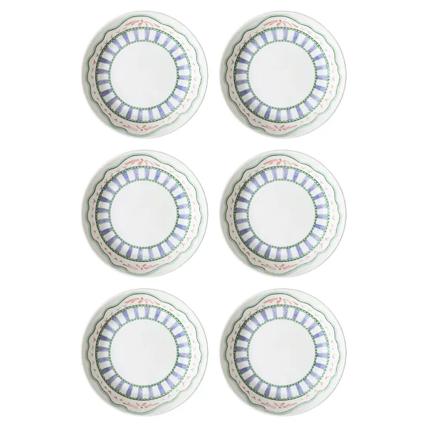 The Mia Spring 20 cm 6'lı Yemek Tabağı