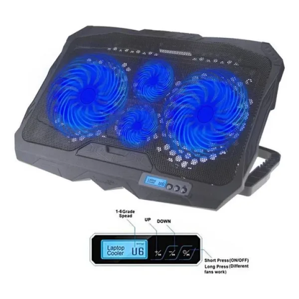 Torima 4 Fanli Rgb Li 9-17 İnc Yukseklik Ayarli Notebook Sogutucusu