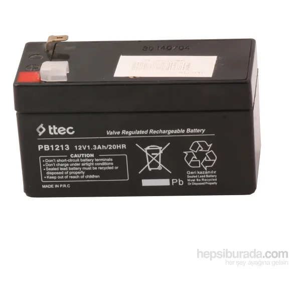 Ttec Plus 12V 1.3AH Bakımsız Kuru Akü