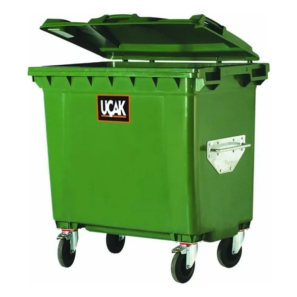 Uçak 770 Lt Çöp Konteyneri Plastik Tekerlekli