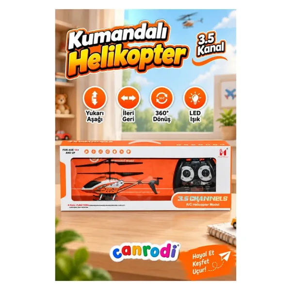 Urfakent LH-1204 Kumandalı Kanal Helikopter 3.5 -Can