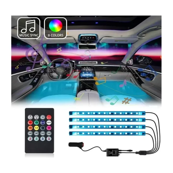 Vendor Tuning Ayak Altı Sese ve Müziğe Duyarlı Kumandalı LED
