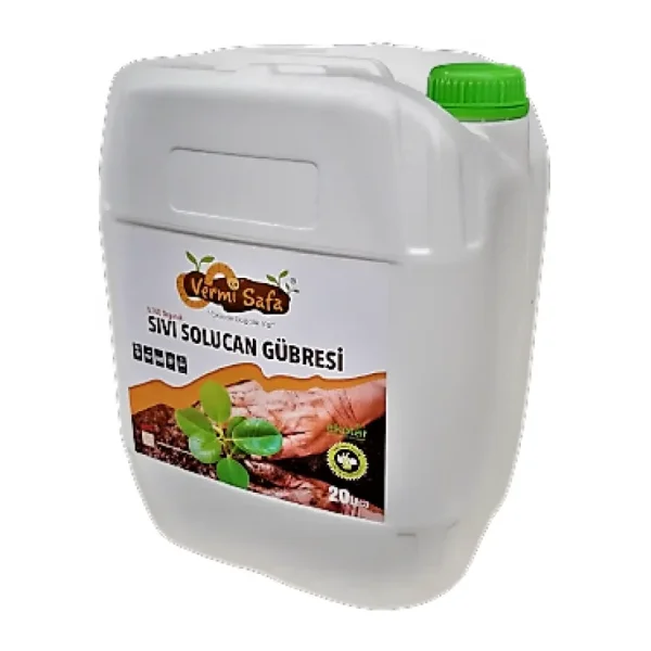 Vermisafa Organik Doğal Konsantre Sıvı Solucan Gübresi 20 L