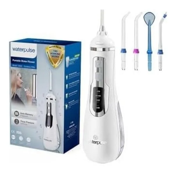 Waterpulse Npo WP-V500 Water Flosser Taşınabilir, Şarjlı, Masajlı, Diş Protez Bakım ve Ağız Duşu Beyaz - 1BW-Beyaz