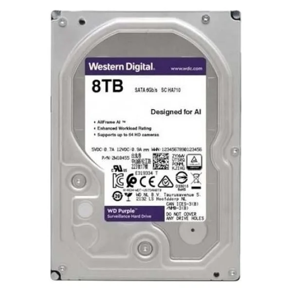 Western Digital Purple WD84PURZ SATA 3.0 3.5" 8 TB Harddisk