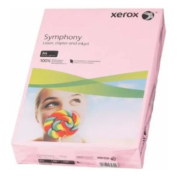 Xerox Symphony A4 80 gr 500 Yaprak Pembe Renkli Fotokopi Kağıdı