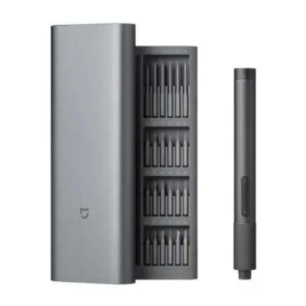 Xiaomi Mijia 24 Parça Şarjlı Çift Tork Elektrikli Tornavida Seti 350MAH 200RPM Type-C Telefon Pc Tamir Seti