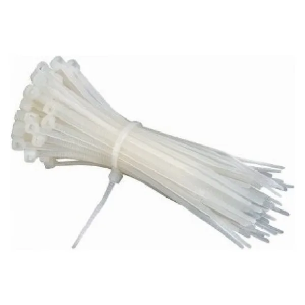 Zenith Kablo Bağı & Plastik Kelepçe & Cırt Kelepçe 2,5X200 mm Beyaz 100 Adet