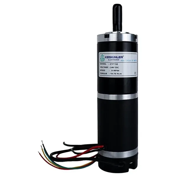 ZYT52RA 24V 10Rpm Planet Redüktörlü Encoderli Motor
