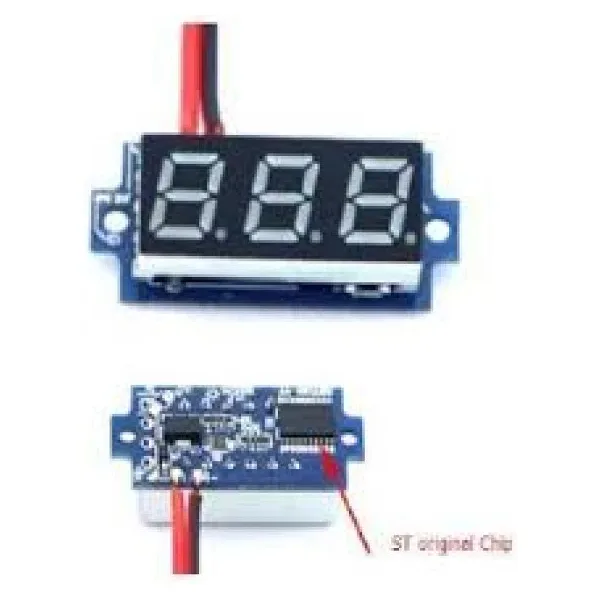 0.28'' 3.5-30V İki Kablolu DC Kırmızı Voltmetre