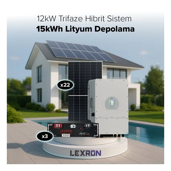 12Kw Trifaze Hibrit Sistem 3