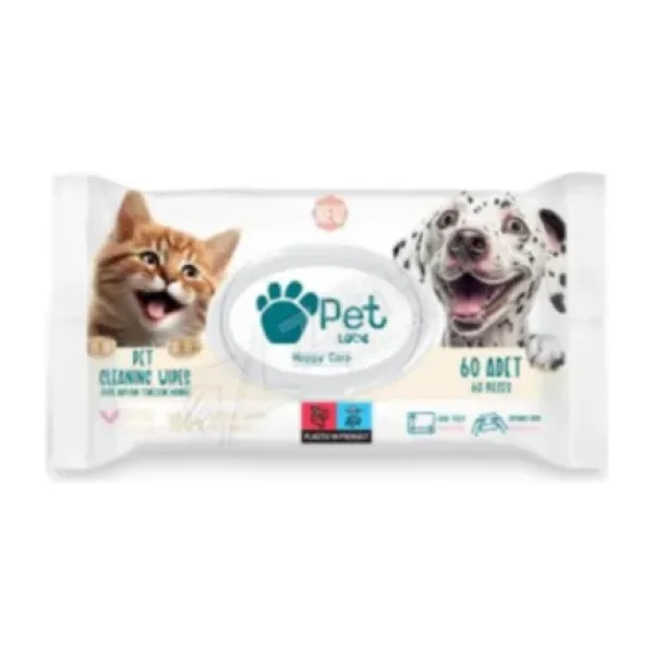 2 Adet Petlove Evcil Hayvan Temizleme Mendili
