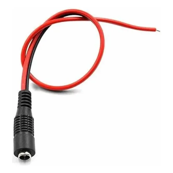 25 cm Kablolu Dişi Barrel Jack - Power Soket