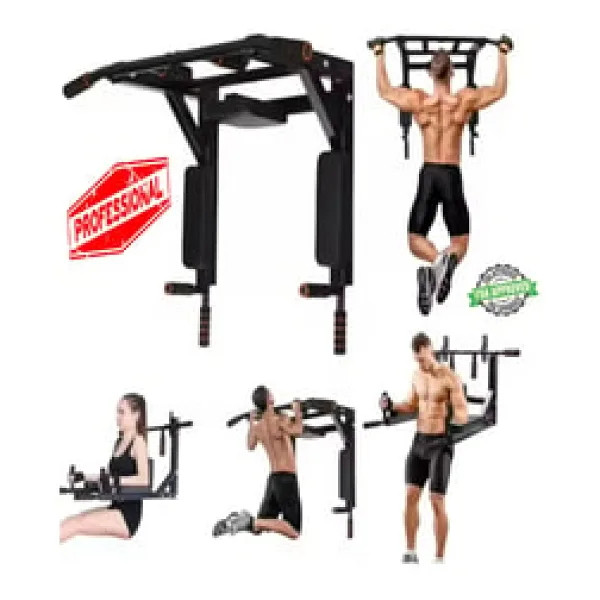 3in1 Büyük Duvara Monte Duvar Barfiks Dips Pull-up Biceps Spor E
