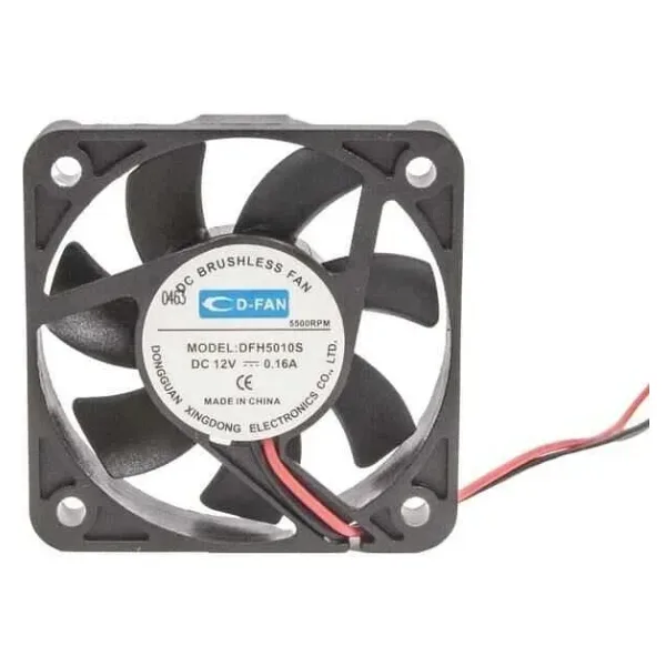 50x50x10mm 12V 0.16A Fan 2 Kablolu