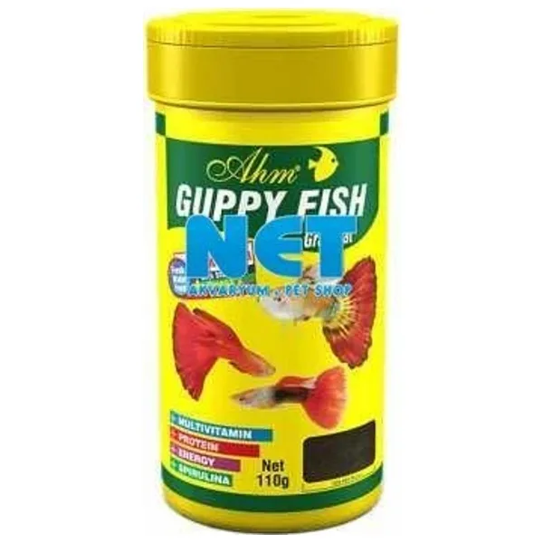 Ahm Guppy Fish Granulat Lepistes 100 ml Balık Yemi
