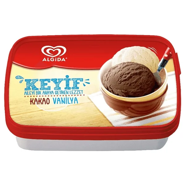 Algida Keyif 750 ml Kakao Vanilyalı Dondurma