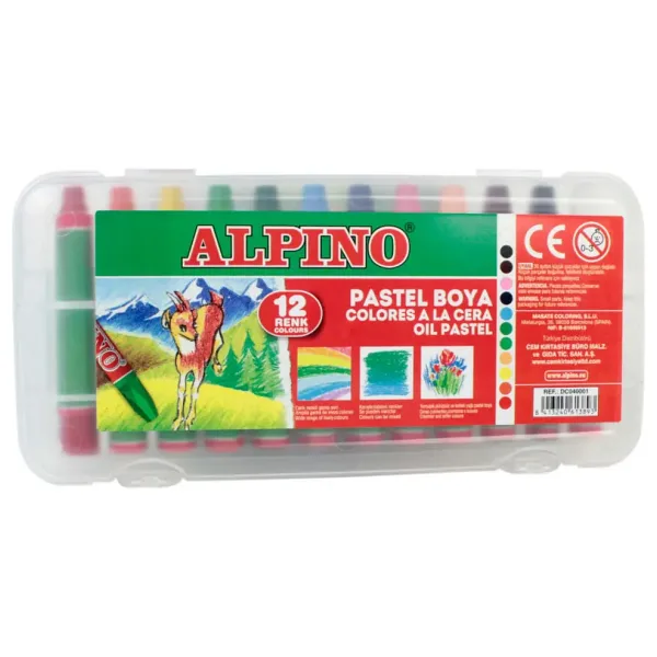 Alpino Çantalı 12'li Pastel Boya
