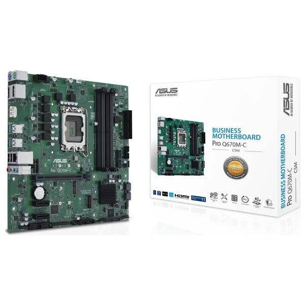 Asus Pro Q670M-C-CSM Intel LGA1700 DDR5 Micro ATX Anakart