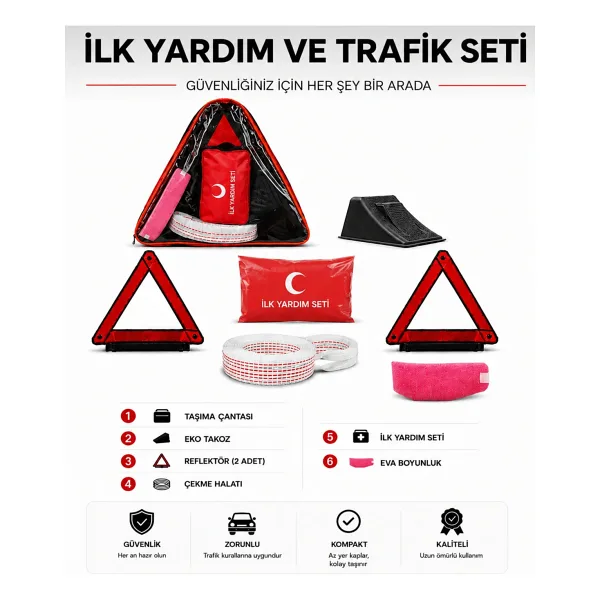 BCT STORE Muayeneye ve Mevzuata Uygun Ekonomik Trafik Seti Temel İhtiyaç Seti