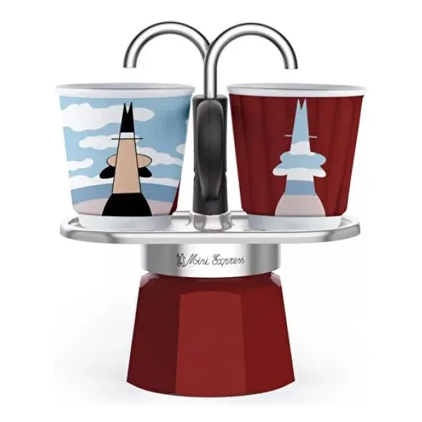 Bialetti Magrite 2 Fincanlı Mini Express Moka Pot Seti