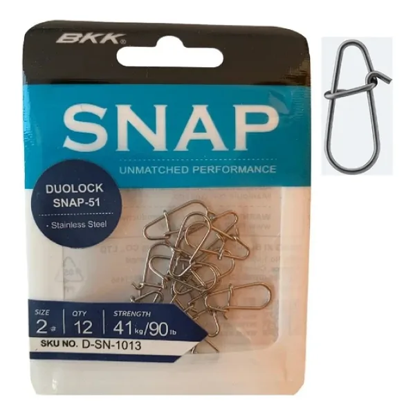 Bkk Duolock Snap-51 Yapay Yem Klipsi No:2 12'li Paket