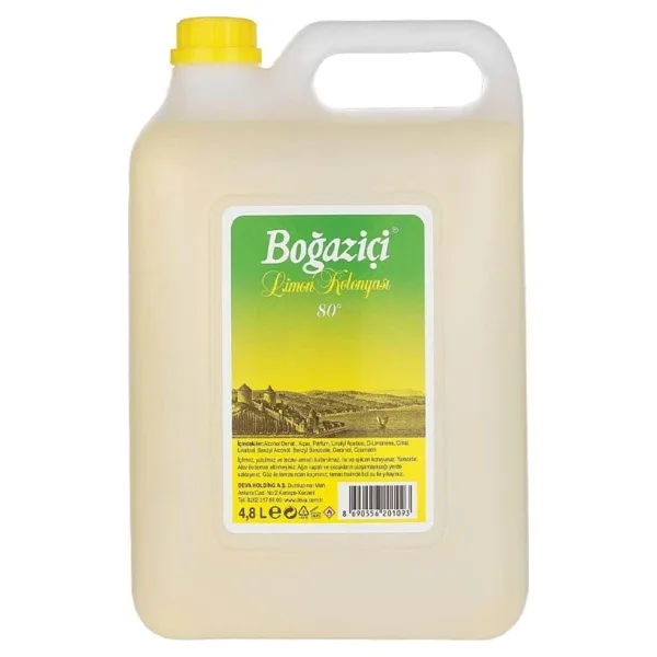 Boğaziçi Limon Kolonyası 80 Derece Bidon 4,8 lt