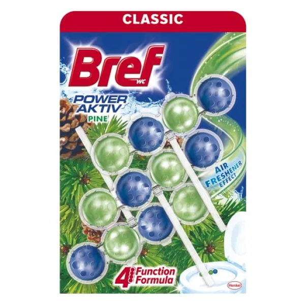 Bref Power Active Çam Kokulu 3'lü Klozet Bloğu 3 x 50 g
