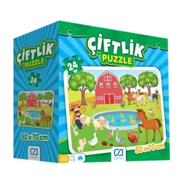 Ca Games CA.5133 Ca Games, Çiftlik Eğitici Puzzle