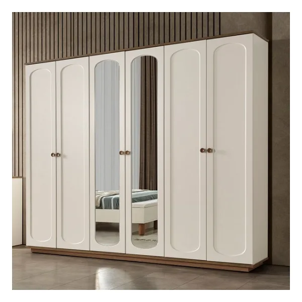 Edsy Home Sude 6 Kapaklı Gardırop - Beyaz