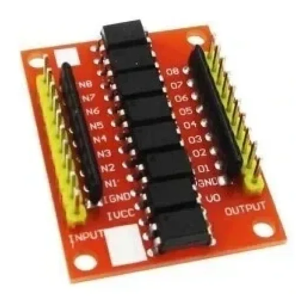 EL817 12-24V 8 Kanal Optokuplör İzolasyon Modülü - High Level Trigger