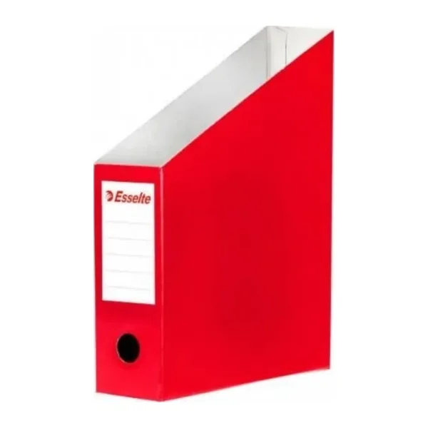 Esselte Kutu Klasör (Magazinlik) Karton 7.2X31.5X25Cm Kırmızı 5276-25 (6 Lı Paket)