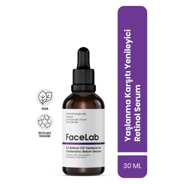 FaceLab Yaşlanma Karşıtı ve Yenileyici Retinol Serum 30 ml
