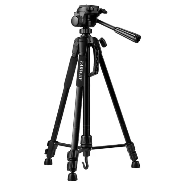 Farway Profesyonel Alüminyum Tripod 360° Ayarlanılabilir Panoramik Başlık Su Terazili Telefon Tutucu 175cm