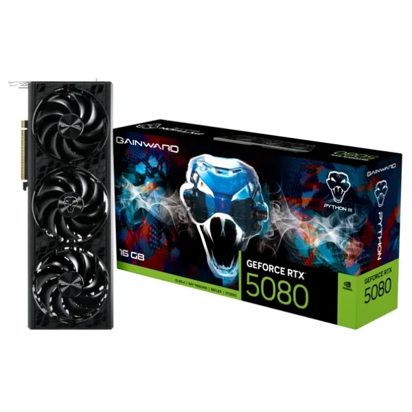 Gainward RTX 5080 Python III NE75080019T2-GB2035T 256 Bit GDDR7 16 GB Ekran Kartı