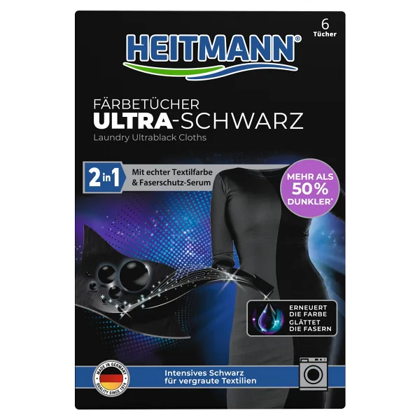 Heitmann Ultra Siyah Renk Koruma Boyama Mendili 6'lı