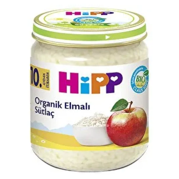 Hipp Organik Elmalı Sütlaç Kavanoz Maması 200 gr