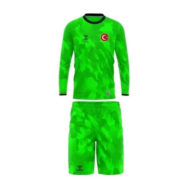Hummel Elegance Milli Takım Kaleci Forma Takımı Neon Yeşil