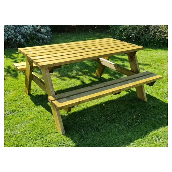 Iahşap Bank Ahşap Yemek Masası Piknik Masası 70X150 cm