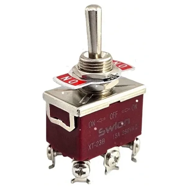 IC-158S SWION Toggle Switch On-Off-On 15A 6P Ø12mm XT-23B