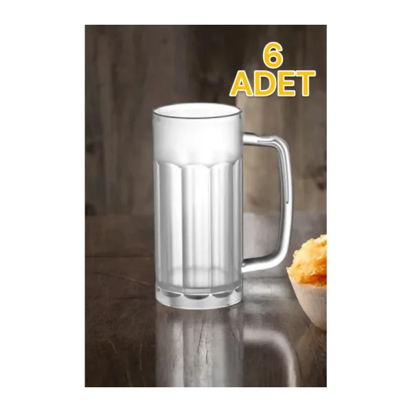 İstanbul Horeca 6 Adet Kırılmaz, Çizilmez, Yıkanabilir PC Arjantin Ayran ve Bira Bardağı 560 ML