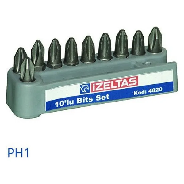 İZELTAŞ 4820000001 Ph1 Yıldız Bits Uç Seti (25 Mm)