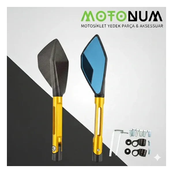 Kuba Borelli 50 Modifiye Ayna-Sarı Renk-A32947
