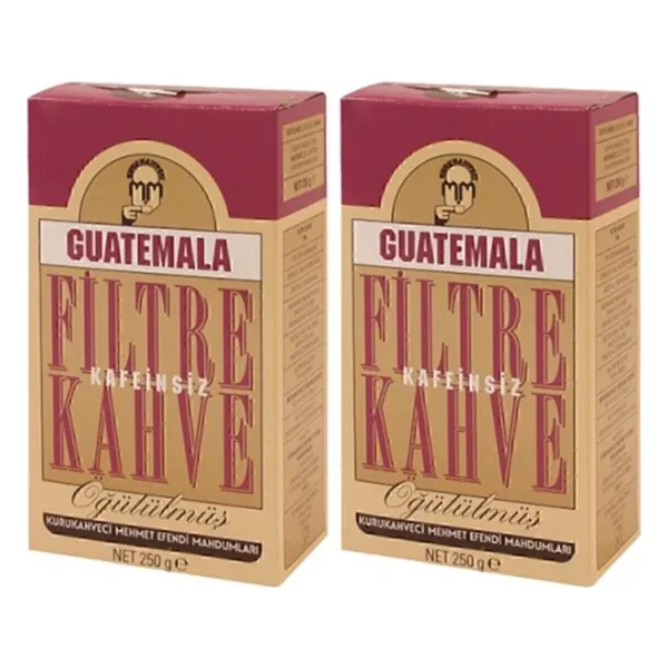Kurukahveci Mehmet Efendi Guatemala Kafeinsiz Filtre Kahve 250 gr 2 Adet