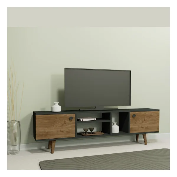 Lagomood Ewo Tv Standı Antrasit Ceviz